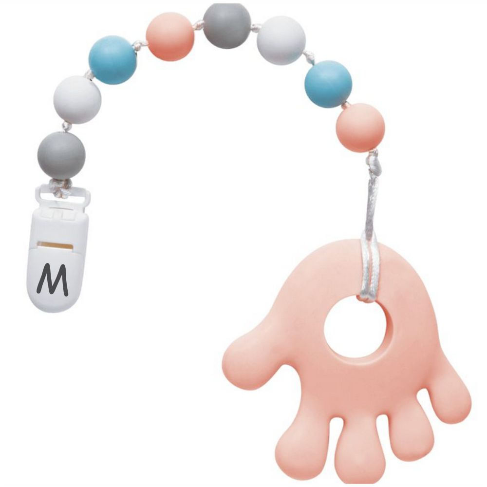 Mordedor de Silicone com Prendedor Buba - Rosa