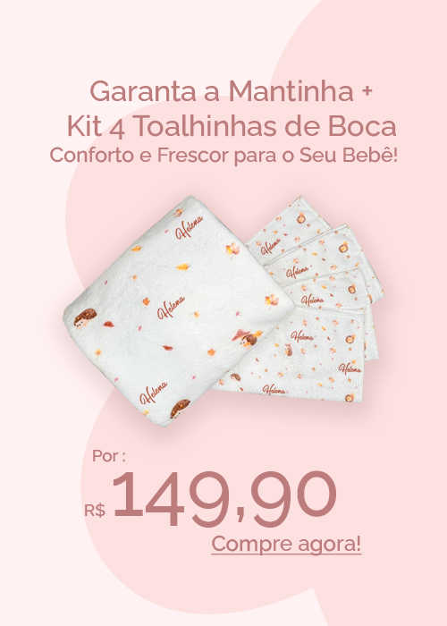 Manta passeio + 4 toalhinhas