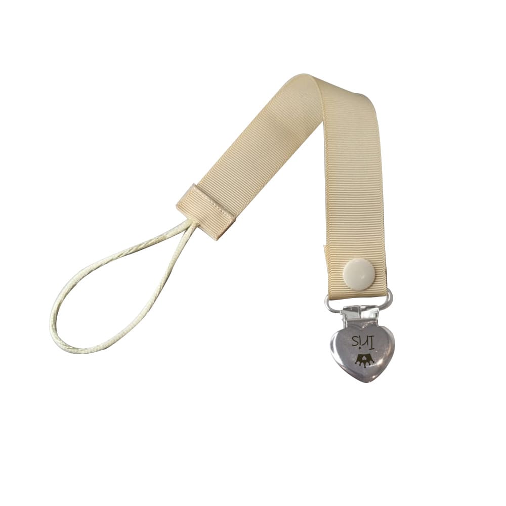 Prendedor De Coração Metal Prata TudoComNome - Fita Areia